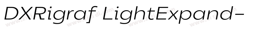 DXRigraf LightExpand字体转换 DXRigraf LightExpand字体转换